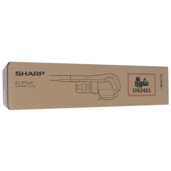 【新品】SHARP　コードレススティック掃除機 マイルームスティック EC-PT2-H　アッシュグレー