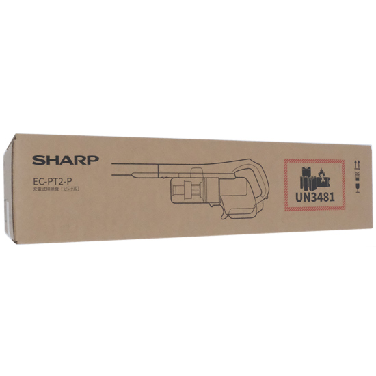 【新品】SHARP　コードレススティック掃除機 マイルームスティック EC-PT2-P　アッシュピンク