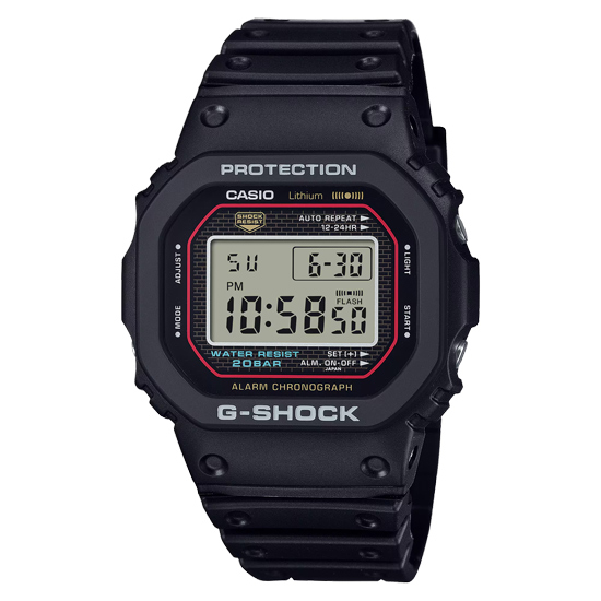 【新品】CASIO　腕時計 G-SHOCK 初代G-SHOCK 復刻モデル　DW-5000R-1AJF