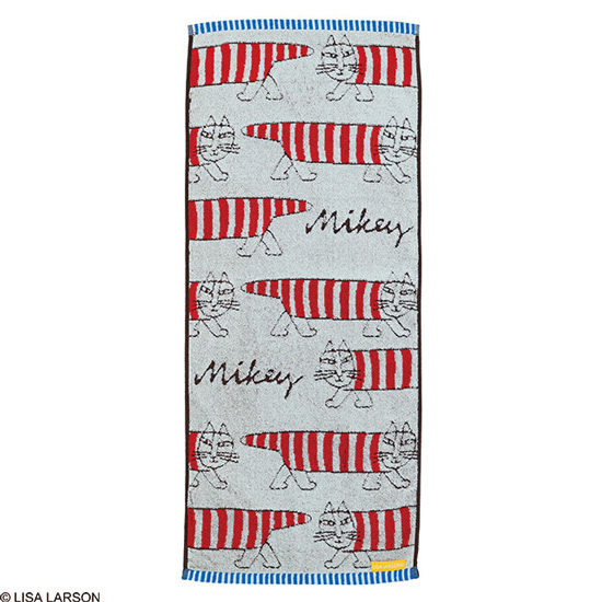 【新品】【新品(開封のみ)】 丸眞　LISA LARSON リサ・ラーソン マイキータオル フェイスタオル　6905015600