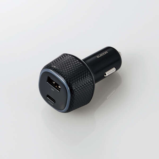 【新品】ELECOM　大容量シガーチャージャー　MPA-CCPD10BK　ブラック