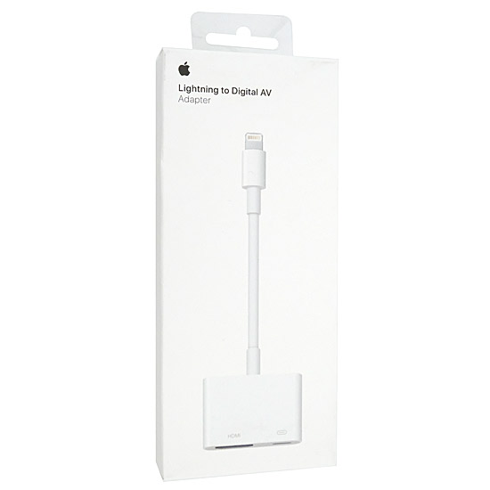 【新品】【新品訳あり(箱きず・やぶれ)】 Apple　Lightning - Digital AVアダプタ　MD826AM/A