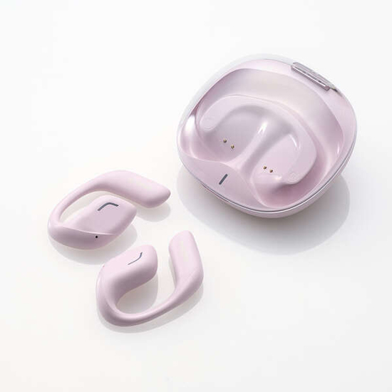 【新品】ELECOM　オープンイヤー型ワイヤレスヘッドホン　LBT-OWS01PN　ダスティピンク