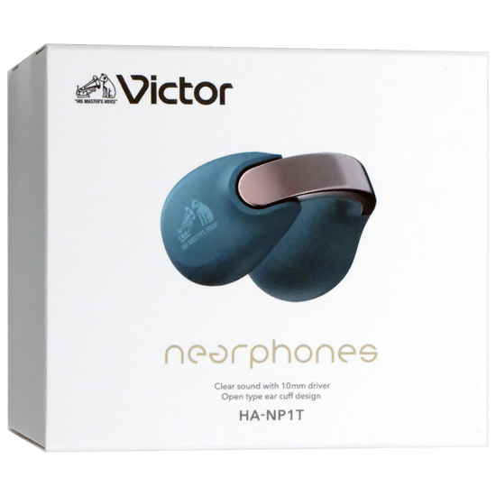 【新品】JVC　完全ワイヤレスイヤホン Victor nearphones　HA-NP1T-A　ティールブルー