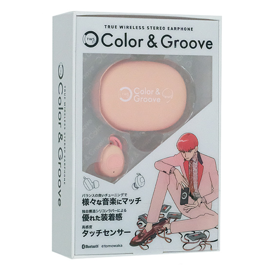 【新品】イツワ　フルワイヤレスイヤホン COLOR&GROOVE×ともわか　KTWE01PK　ピンク