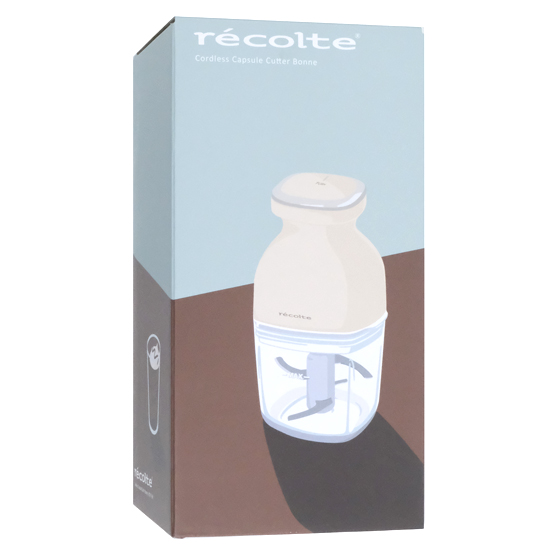 【新品】レコルト　コードレス カプセルカッターボンヌ　RCP-7(W)　クリームホワイト