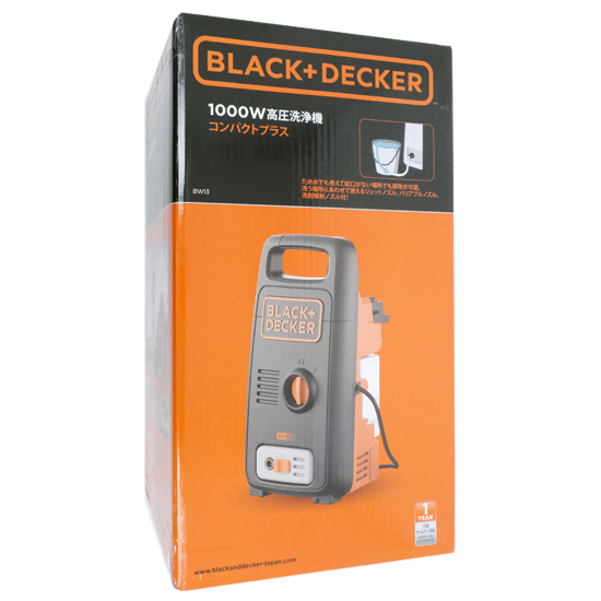 【新品】BLACK&DECKER　高圧洗浄機　BW13
