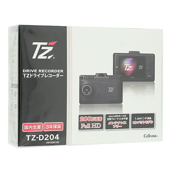 【新品】TZ　1カメラドライブレコーダー　TZ-D204　V9TZDR102