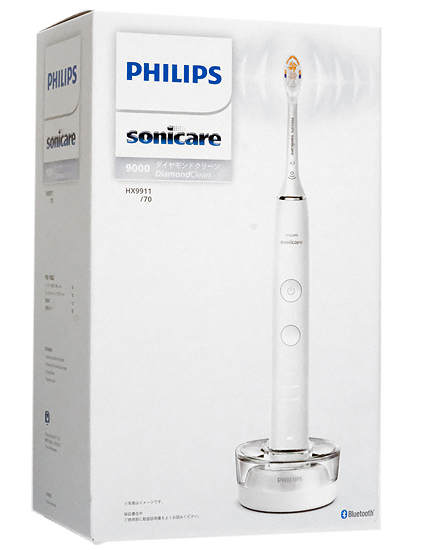 【新品】【新品訳あり(箱きず・やぶれ)】 PHILIPS　電動歯ブラシ　ソニッケアー ダイヤモンドクリーン 9000　HX9911/70　ホワイト