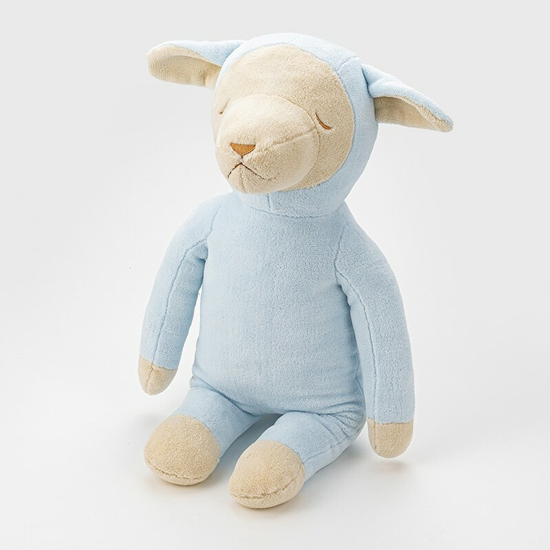 【新品】西川　ひつじの メルくん(R)抱きまくら 全長約55cm　LH63363090800　ブルー