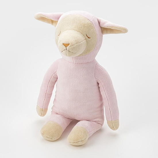 【新品】西川　ひつじの メルくん(R)抱きまくら 全長約55cm　LH63363090100　ピンク