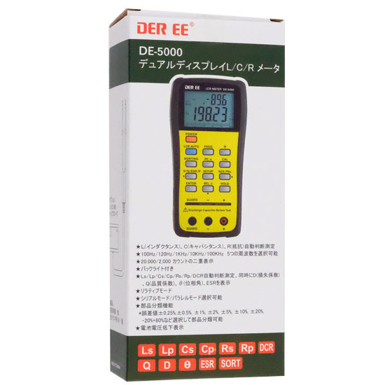 LCRメーター　DE-5000 DE-5000 Handheld LCR Meter with Test Lead & Guard Line & LCD