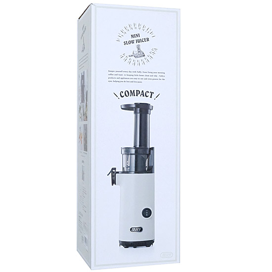 【新品】【新品(開封のみ・箱きず・やぶれ)】 ラドンナ　ミニスロージューサー Toffy K-BD4-AW　アッシュホワイト