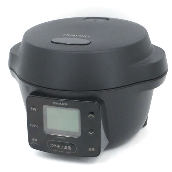 【新品】SHARP　ヘルシオ ホットクック 水なし自動調理鍋 1.6L　KN-MN16H-B　ブラック