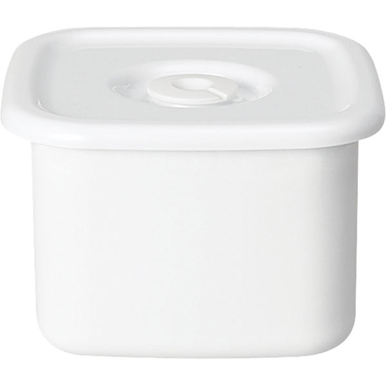 【新品】野田琺瑯　保存容器 ホワイトシリーズ スクウェア 密閉蓋付 Mサイズ　WSM-M