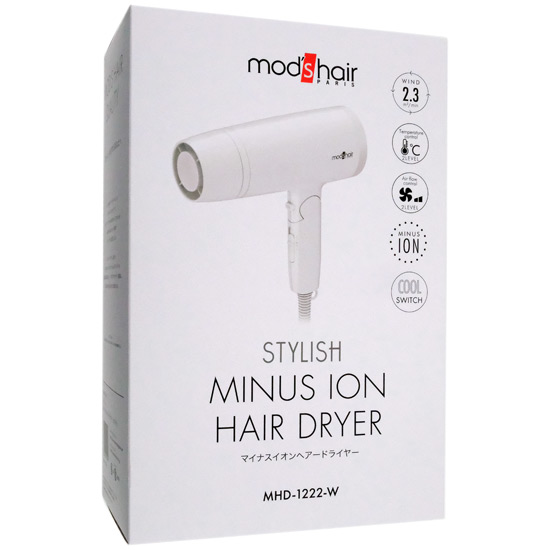 【新品】モッズ・ヘア　マイナスイオンドライヤー　MHD-1222-W　ホワイト