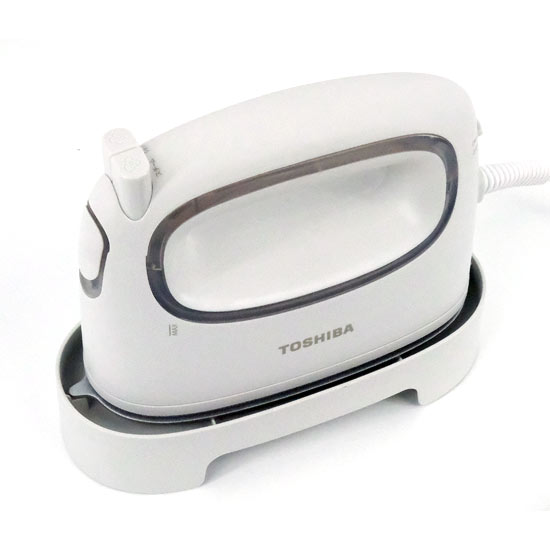 【新品】TOSHIBA　コード付き衣類スチーマー La・Coo S　TAS-MV8(W)　シルキーホワイト