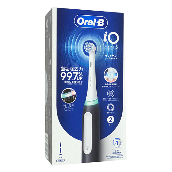 【新品】Braun　電動歯ブラシ オーラルB iO3　IOG3.1C6.0 BKH　マットブラック