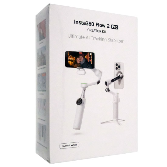 【新品】Insta360　スマートフォン用ジンバル Insta360 Flow 2 Pro Creator Bundle　CINSABQB/Flow205　ホワイト