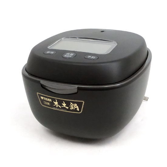 【新品】TIGER　土鍋圧力IHジャー炊飯器 土鍋ご泡火炊き 5.5合炊き　JPL-Y100-KG　エボニーブラック