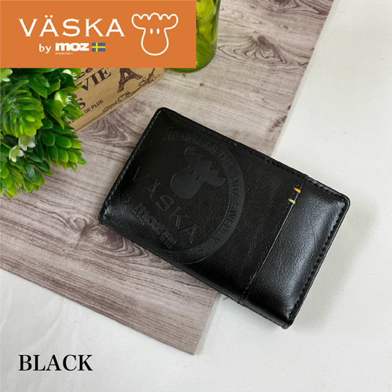 【新品】【新品(開封のみ)】 VASKA by moz　カリオン L字ファスナー札入れ　VS-0132　ブラック