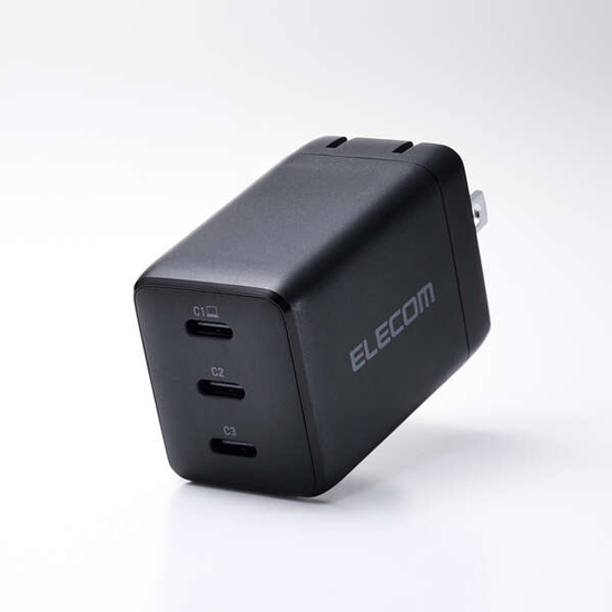 【新品】ELECOM　USB Power Delivery 67W AC充電器　MPA-AC11267BK　ブラック