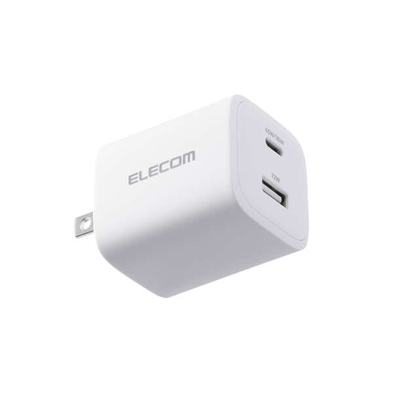 【新品】ELECOM　USB Power Delivery 45W AC充電器　MPA-AC11045WH　ホワイト