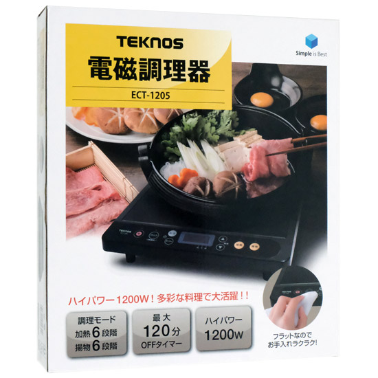 【新品】テクノス　電磁調理器　ECT-1205