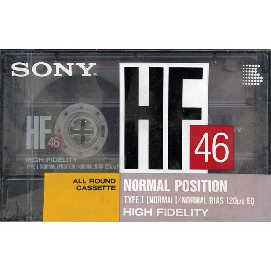 【新品】SONY　カセットテープ ノーマルポジション HF46B　46分