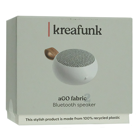 【新品】KREAFUNK　ワイヤレススピーカー aGO II Fabric　KF-0202　ホワイト