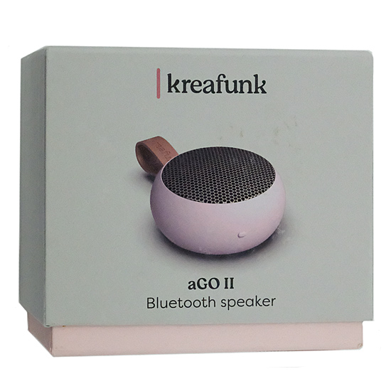 【新品】KREAFUNK　ワイヤレススピーカー aGO II　KF-0105　ダスティピンク