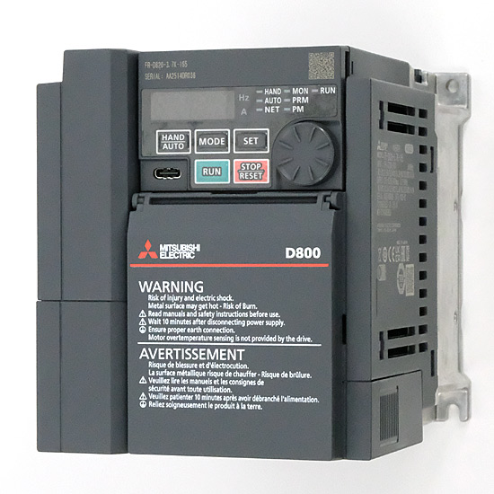 【新品】MITSUBISHI　インバータ 3相 200V　FR-D820-3.7K-165