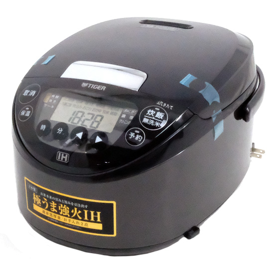 【新品】TIGER　IHジャー炊飯器 炊きたて 5.5合炊き　JPW-M100-KV　モーブブラック