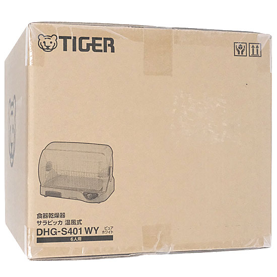 【新品】【新品(開封のみ)】 TIGER　食器乾燥機 サラピッカ 6人分　DHG-S401-WY　ピュアホワイト