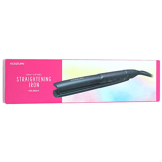 【新品】【新品(開封のみ)】 KOIZUMI　ストレートアイロン　KHS-2805/K　ブラック