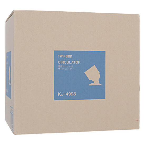 【新品】【新品訳あり(箱きず・やぶれ)】 TWINBIRD　温度センサー付サーキュレーター　KJ-4998W