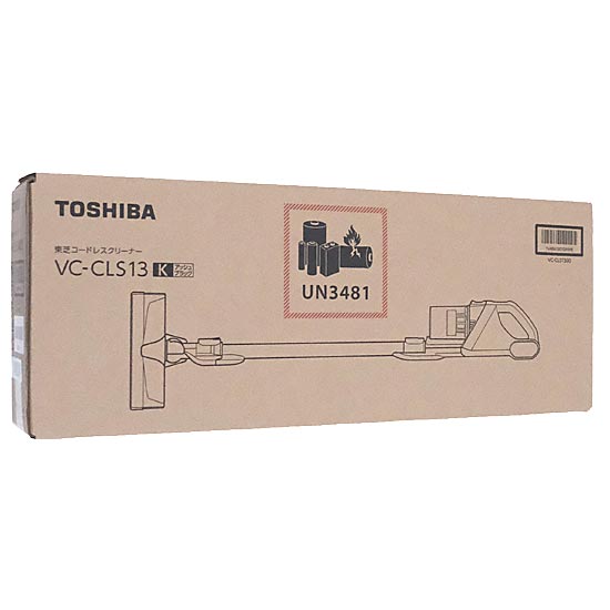 【新品】【新品(開封のみ)】 TOSHIBA　コードレスクリーナー トルネオ コードレス VC-CLS13(K)　アッシュブラック