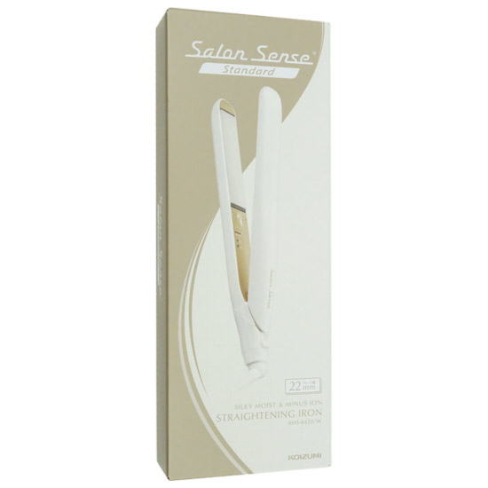 【新品】KOIZUMI　マイナスイオンストレートアイロン Salon Sense KHS-8420/W　ホワイト