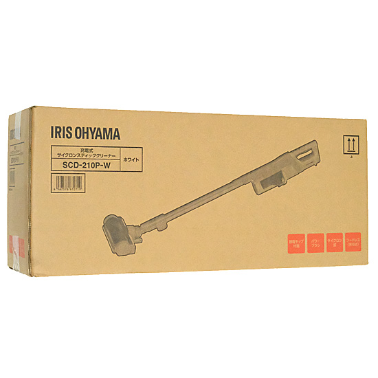 【新品】IRIS OHYAMA　充電式サイクロンスティッククリーナー SUUZE　SCD-210P-W　ホワイト