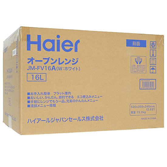 【新品】Haier　オーブンレンジ 16L　JM-FV16A-W　ホワイト