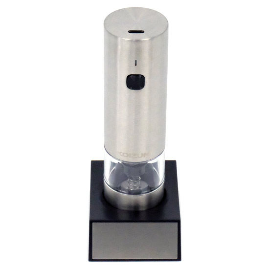 【新品】コイズミ　充電式電動ミル　KPM-0200/S　シルバー