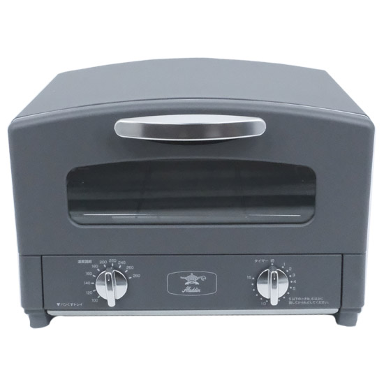 【新品】【新品訳あり(箱きず・やぶれ)】 AIC JAPAN　オーブントースター Aladdin　CAT-GS13C　ダークグレイ