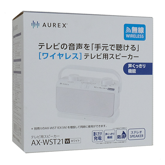 【新品】TOSHIBA　ワイヤレステレビ用スピーカー AUREX　AX-WST21(W)　ホワイト