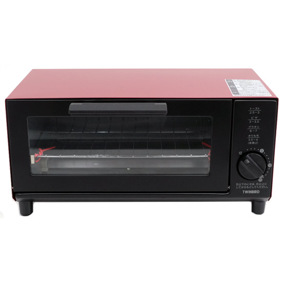 【新品】【新品(開封のみ)】 TWINBIRD　オーブントースター TS-4034R