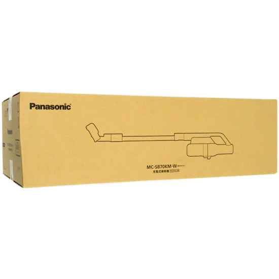 【新品】【新品(開封のみ)】 Panasonic　コードレススティック掃除機 パワーコードレス　MC-SB70KM-W　ホワイト