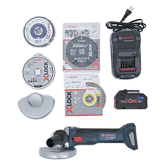 【新品】BOSCH　コードレスディスクグラインダー X-LOCK　GWX18V-10J
