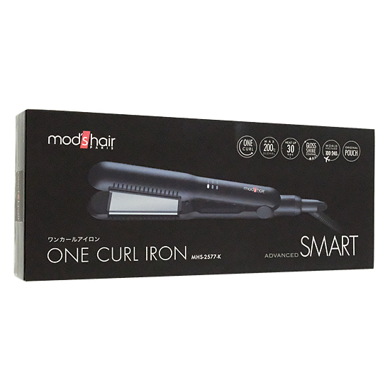 【新品】【新品(開封のみ)】 モッズ・ヘア　ワンカールアイロン ADVANCED SMART　MHS-2577-K　ブラック