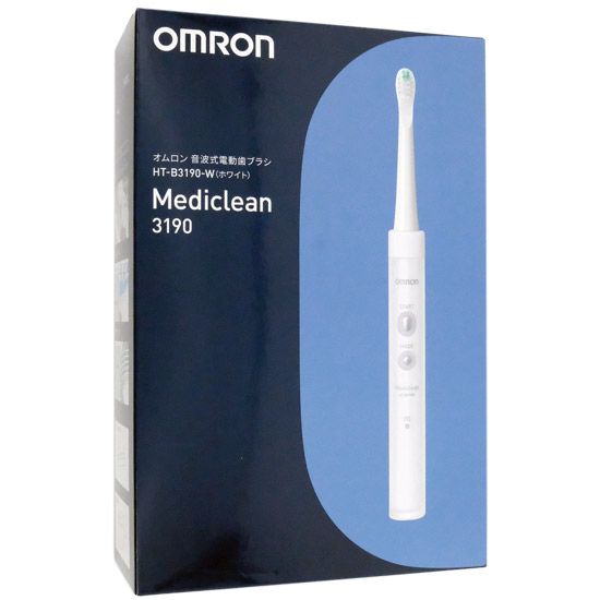 【新品】OMRON　音波式電動歯ブラシ HT-B3190-W　ホワイト
