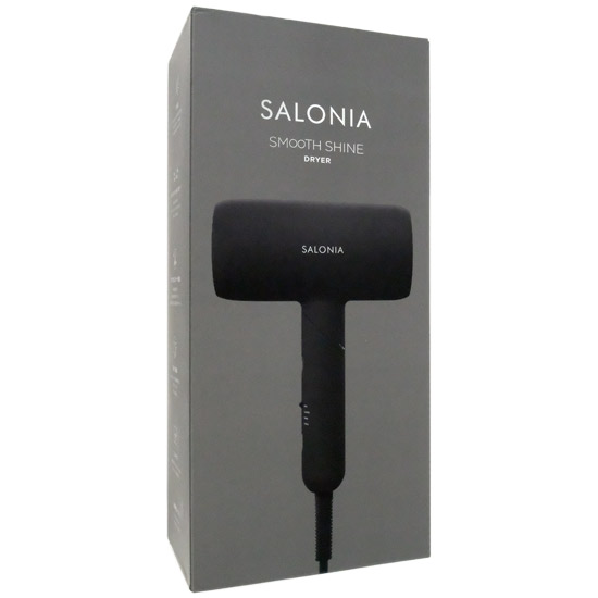 【新品】【新品訳あり(箱きず・やぶれ)】 SALONIA　スムースシャインドライヤー　SAL23209BK　ブラック
