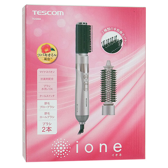 【新品】【新品(開封のみ・箱きず・やぶれ)】 テスコム　マイナスイオン カールドライヤー ione　TC530A-N　ブロンズ